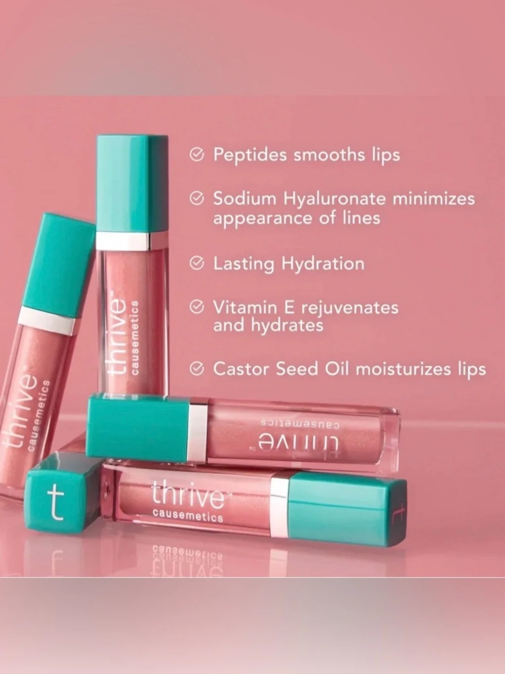 NWOT~Thrive Glossy Lip Hydrating Lip Gloss.